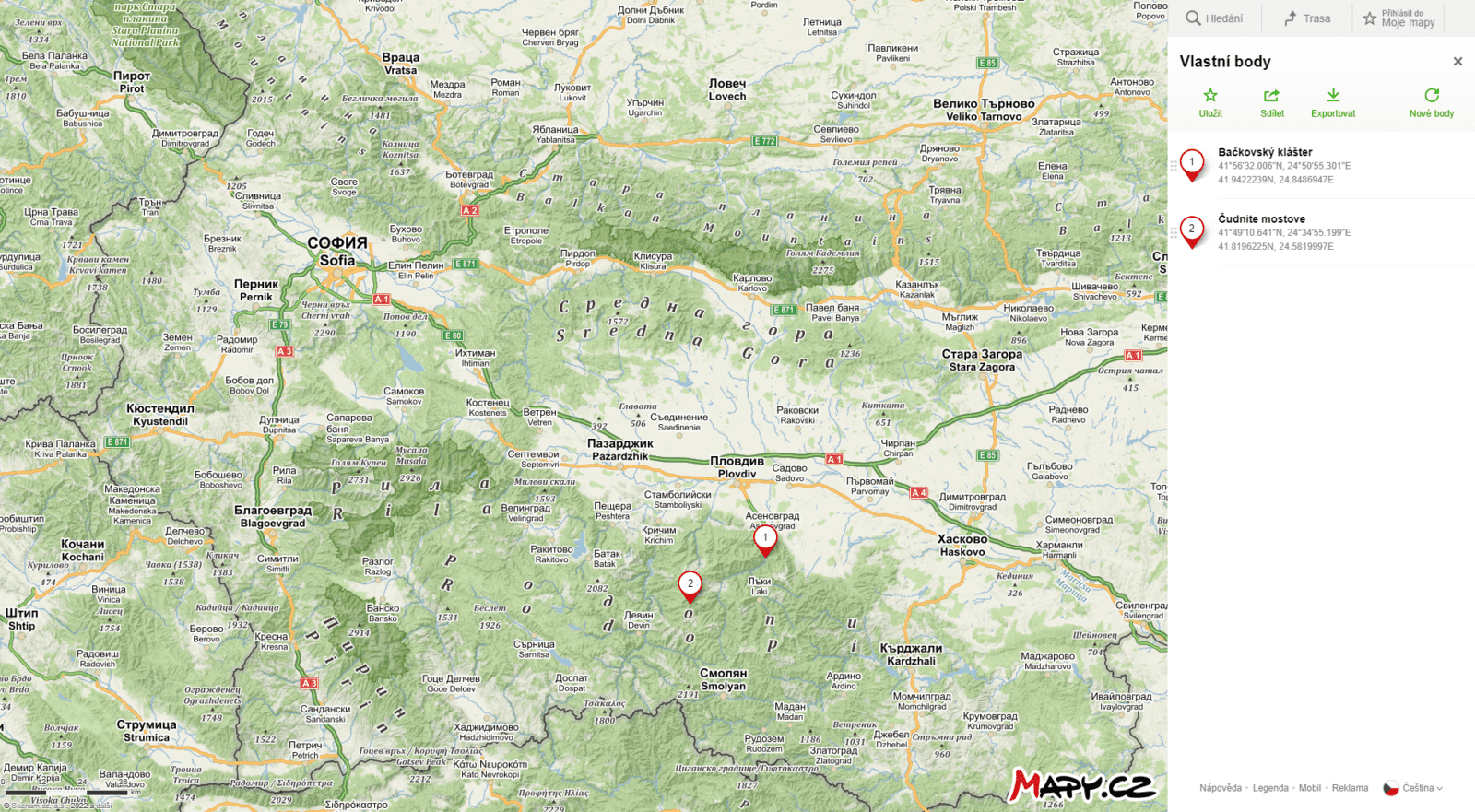 Bačkovskij monastyr a Čudnite mostove