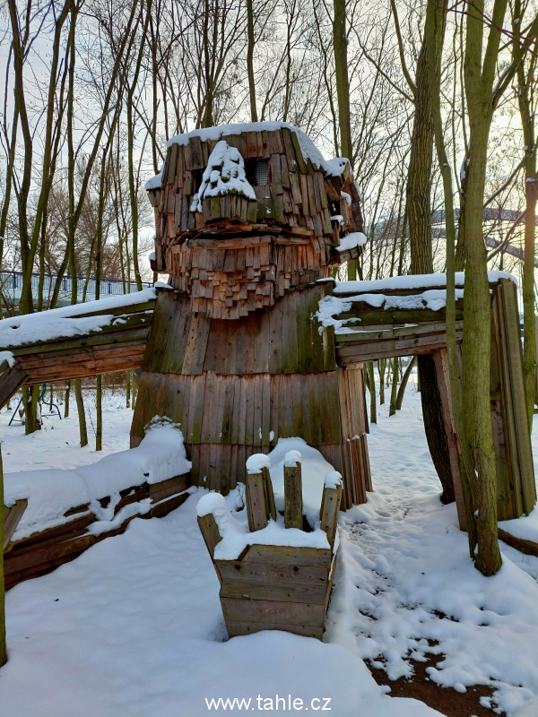 Lysá nad Labem v zimě 